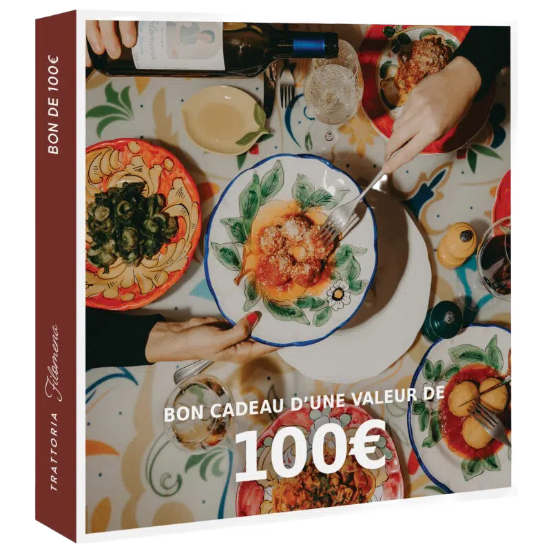 Bon d’une valeur de 100€ pour la Trattoria Filomena