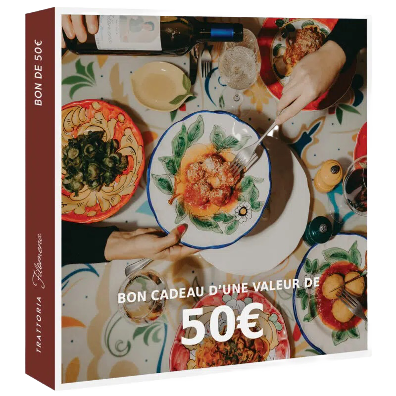 Bon d’une valeur de 50€ pour la Trattoria Filomena